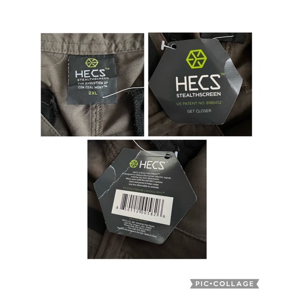 HECS StealthScreen Adventure Safari Mens 2XL Pants Brown Side Adjusters NWT - Picture 11 of 12